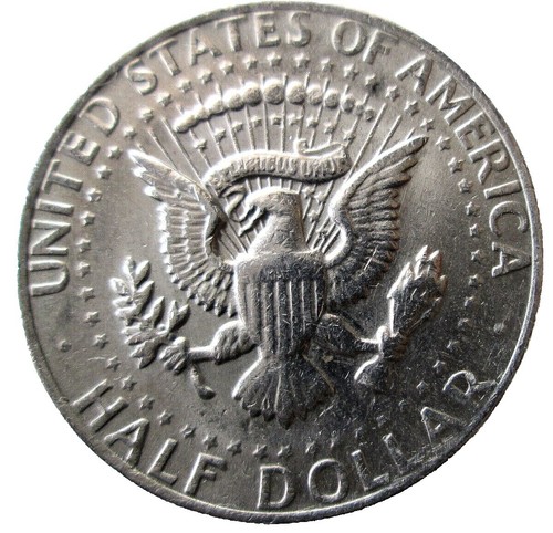 1990 Kennedy Half Dollar reverse comparison: normal FG initials vs No FG variety with missing designer's initials